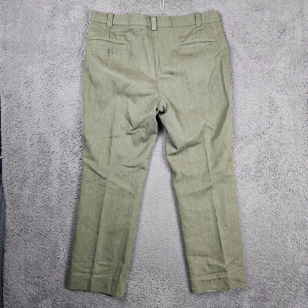 Vintage C.C.‎ Filson Garment Style 180 Pants Men 36 Green Virgin Wool Straight